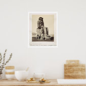 Poster "Vocal Memnon", statue de Colossal d'Amenhotep I (Cuisine)