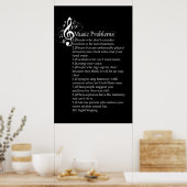 Poster Vocalist Problems List (Cuisine)