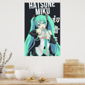 Poster Vocaloid fille anime (Cuisine)