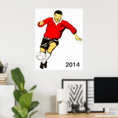 Poster Voetbal (Thuiskantoor)