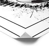 Poster-Voetbal 12 x 12 inch Poster (Hoek)