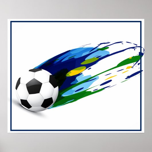 Poster-Voetbal 24 x 20 inch Poster (Voorkant)