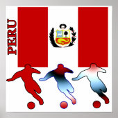 Poster Voetbal Peru (Voorkant)