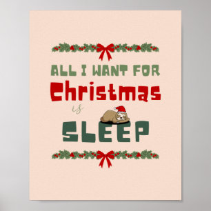 Poster Vœu de Noël