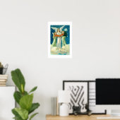 Poster Vœu de Noël chaleureux (Bureau à domicile)