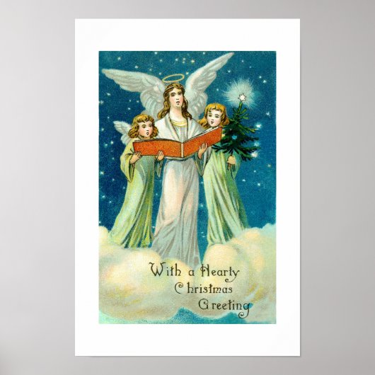 Poster Vœu de Noël chaleureux (Devant)