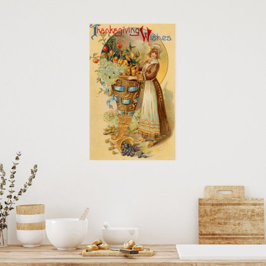 Poster Voeux d'action de grâces (Cuisine)