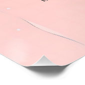 Poster Vœux d'anniversaire rose (Coin)