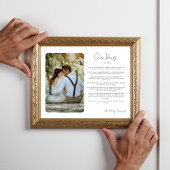 Poster Voeux de mariage avec cadeau d'anniversaire photo 