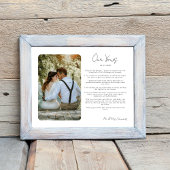 Poster Voeux de mariage avec cadeau d'anniversaire photo 