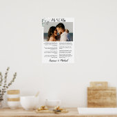 Poster Voeux de mariage avec photo, Cadeau d'impression d (Cuisine)