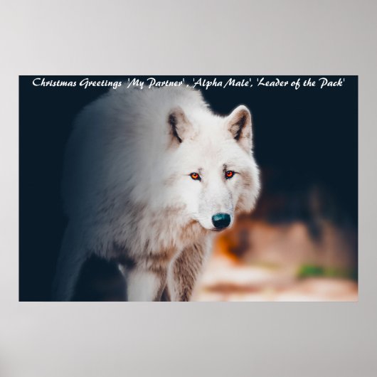 Poster Vœux de Noël Chef de Meute (Devant)