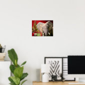 Poster Voeux de Noël éléphant (Bureau à domicile)