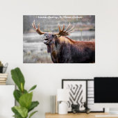 Poster Vœux de Noël Mon Chasseur Cueilleur (Bureau à domicile)