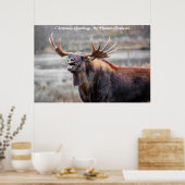 Poster Vœux de Noël Mon Chasseur Cueilleur (Cuisine)