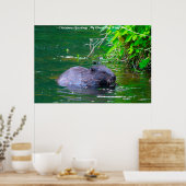 Poster voeux de Noël Mon Rat de rivière (Cuisine)