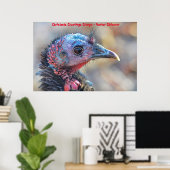 Poster Vœux de Noël Papy Chasseur-Cueilleur (Bureau à domicile)