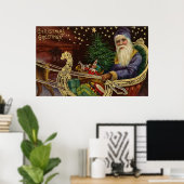 Poster Voeux de Noël Vintage (Bureau à domicile)