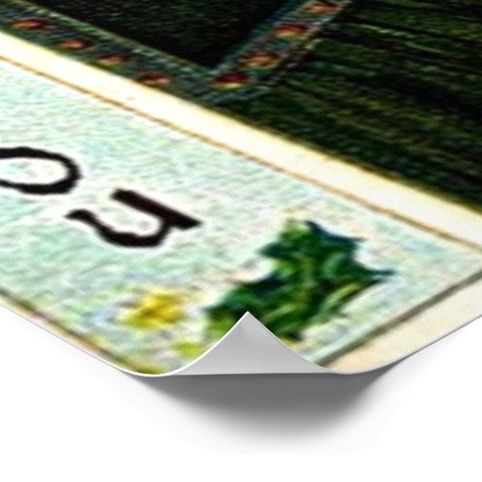 Poster Voeux de Noël Vintage (Coin)