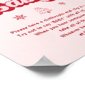 Poster Voeux modernes pour bébé Noël Baby shower Jeu (Coin)