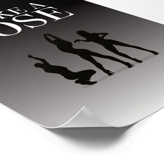 Poster Vogue - Frapper un Pose - 11 options de couleur - (Coin)