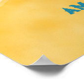 Poster Voici Blue Rays Sunshine Baby shower chasse jeu (Coin)