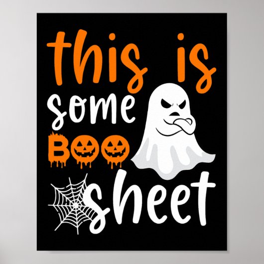 Poster Voici Bosheet Ghost Retro Halloween Costume Me (Devant)