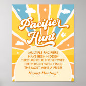 Poster Voici La Chasse De Pacifique Du Baby shower Soleil (Devant)