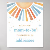 Poster Voici la station Son Baby shower Enveloppe (Devant)