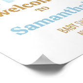 Poster Voici l'accueil du Baby shower Son (Coin)