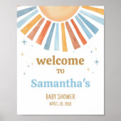 Poster Voici l'accueil du Baby shower Son (Devant)