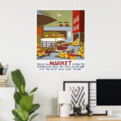 Poster Voici l'affiche du marché (Bureau à domicile)
