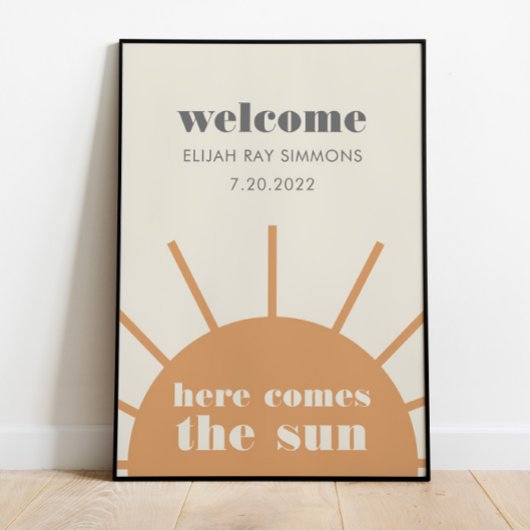 Poster Voici l'affiche Sun Vintage Welcome