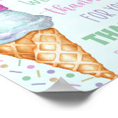 Poster Voici l'appréciation de la crème glacée Scoop (Coin)