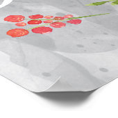 Poster Voici L'Aquarelle Mariage Mariée (Coin)