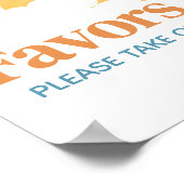 Poster Voici le Baby shower Fils Faveurs (Coin)