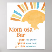 Poster Voici le Baby shower Fils Maman Osa Bar (Devant)