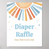 Poster Voici le Baby shower Fils Raffle (Devant)