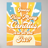 Poster Voici le Baby shower Sun Devinez combien (Devant)