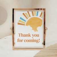 Voici le Carte de remerciements du Baby shower Son