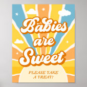 Poster Voici le Fils Baby shower Favor (Devant)