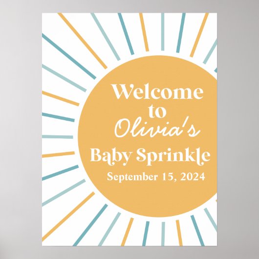 Poster Voici le fils Boho Sunshine Baby Sprinkle (Devant)