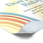 Poster Voici le fils Retro Baby shower Dont Dont Baby (Coin)