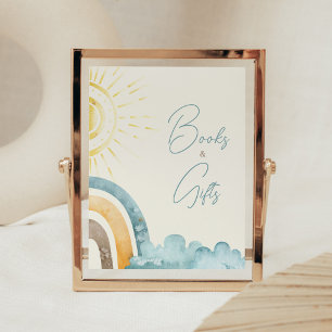 Poster Voici Le Fils Retro Bébé Livres et Cadeaux