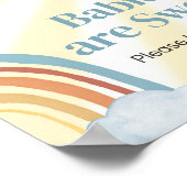 Poster Voici le Fils Retro Les bébés sont doux (Coin)