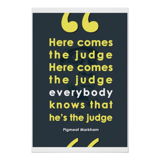Poster Voici Le Juge - Pigviande Markham (Devant)