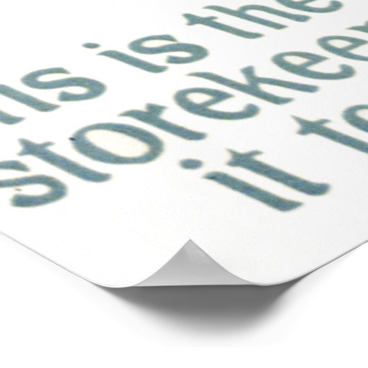 Poster Voici le marché (Coin)