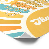 Poster Voici Le Son Baby shower Soleil Déchets Raffle (Coin)