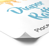 Poster Voici le son mignon raffle de couche de soleil (Coin)