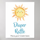 Poster Voici le son mignon raffle de couche de soleil (Devant)